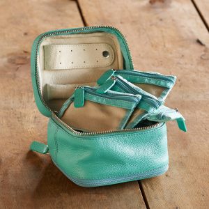 Letter Perfect Jewelry Case - Turquoise, L