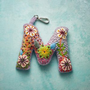 Fleur De Felt Initial Clip - Multi, M